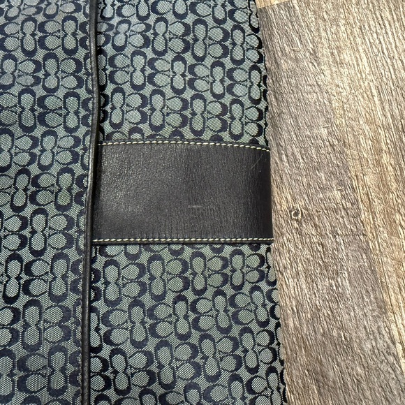 Coach Signature 5706 Blue and Gray Messenger Bag - Picture 11 of 15